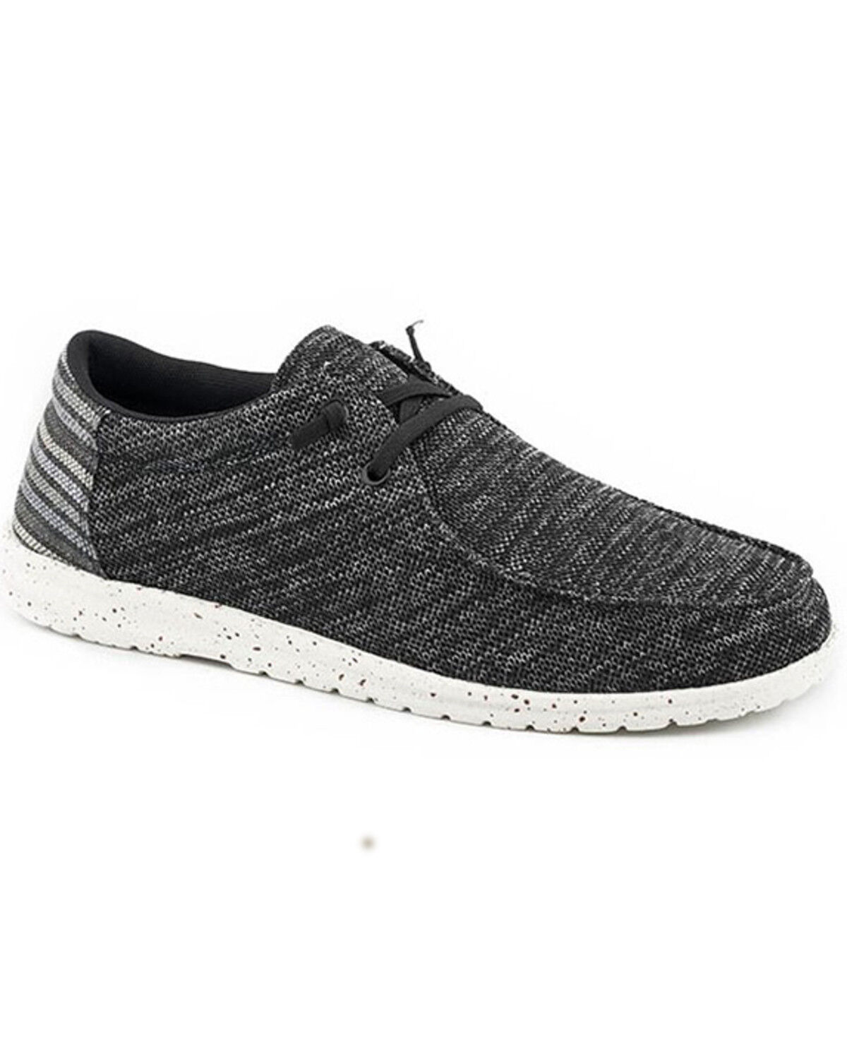 Image #1 - Roper Boys' Hang Loose Casual Shoes - Moc Toe, Black, hi-res