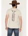 Image #1 - Cowboy Hardware Men's Boot Barn Exclusive Freedom Is Never Free Short Sleeve Graphic T-Shirt, Sand, hi-res