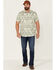 Image #2 - North River Men's Floral Print Short Sleeve Button Down Western Shirt , Green, hi-res