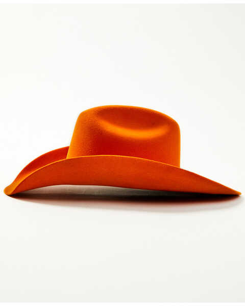 Image #3 - Serratelli Cattleman Felt Cowboy Hat, Orange, hi-res