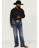 Image #2 - Ariat Men's Jurlington Retro Solid Pearl Snap Western Shirt, Charcoal, hi-res