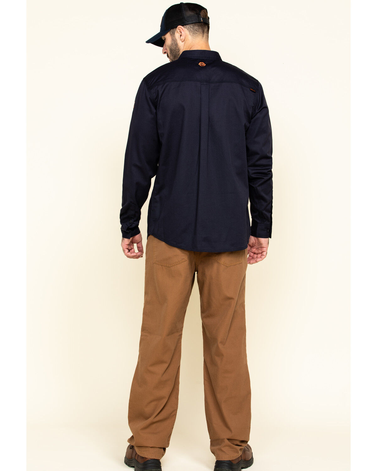 Image #5 - Hawx Men's FR Canvas Work Pants, Brown, hi-res