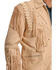 Image #4 - Liberty Wear Men's Fringed Leather Jacket , Cream, hi-res