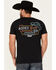 Image #1 - Rode Time Men's Rodeo Blues Short Sleeve Graphic T-Shirt, Black, hi-res