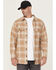 Image #1 - Thorogood Men's Plaid Print Heavyweight Brushed Flannel Long Sleeve Button-Down Shirt, Khaki, hi-res