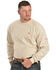 Image #1 - Ariat Men's FR Workwear Crew Long Sleeve Work T-Shirt - Big & Tall, Sand, hi-res