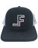 Lane Frost Men's Courage Flag Logo Ball Cap , Charcoal, hi-res