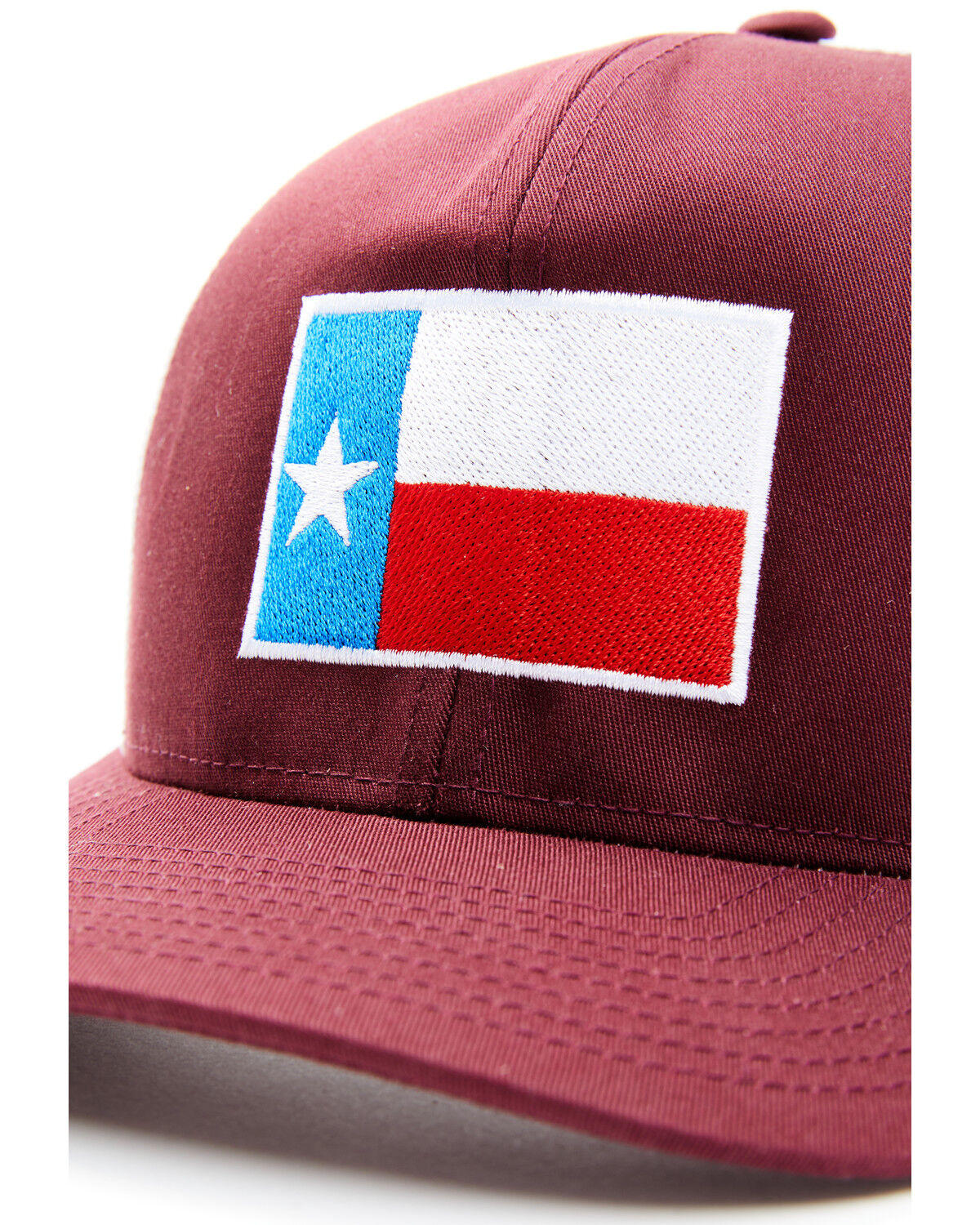 Image #2 - Oil Field Hats' Men's Red & White Texas Flag Patch Mesh-Back Ball Cap, Red, hi-res