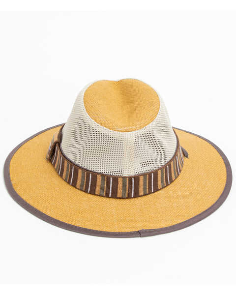 Image #5 - Hawx Men's Vented Jute Sun Work Hat , Tan, hi-res