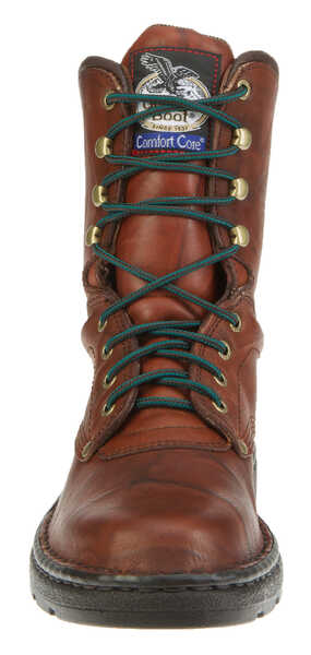Image #4 - Georgia Boot Men's 8" Eagle Light Lace-Up Work Boots - Round Toe, Russet, hi-res