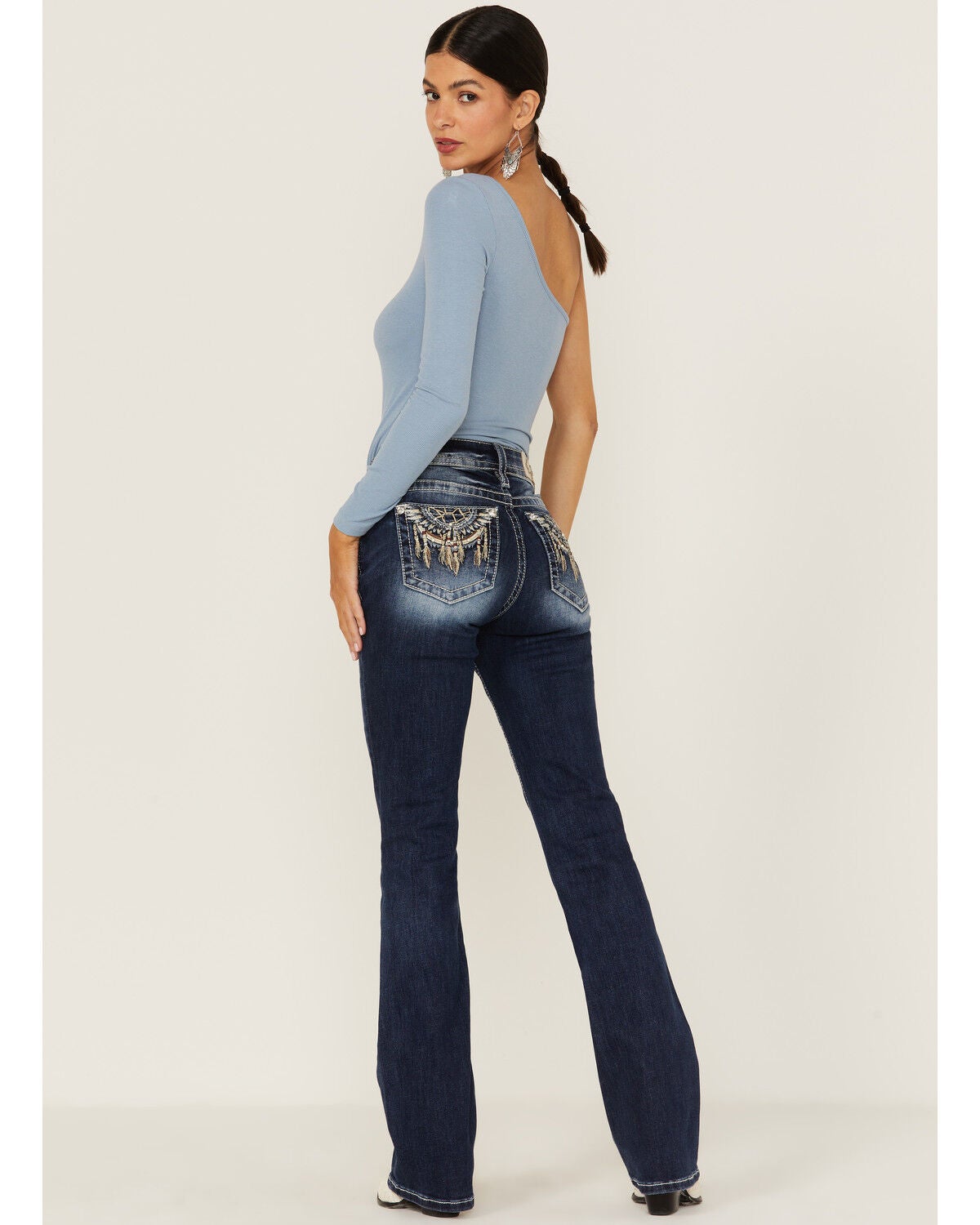 Mid Rise Bootcut Jeans 