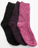 Image #2 - Boot Barn Women's Purple Luxe Cozy Sock Gift Box - 3 Piece, Purple, hi-res