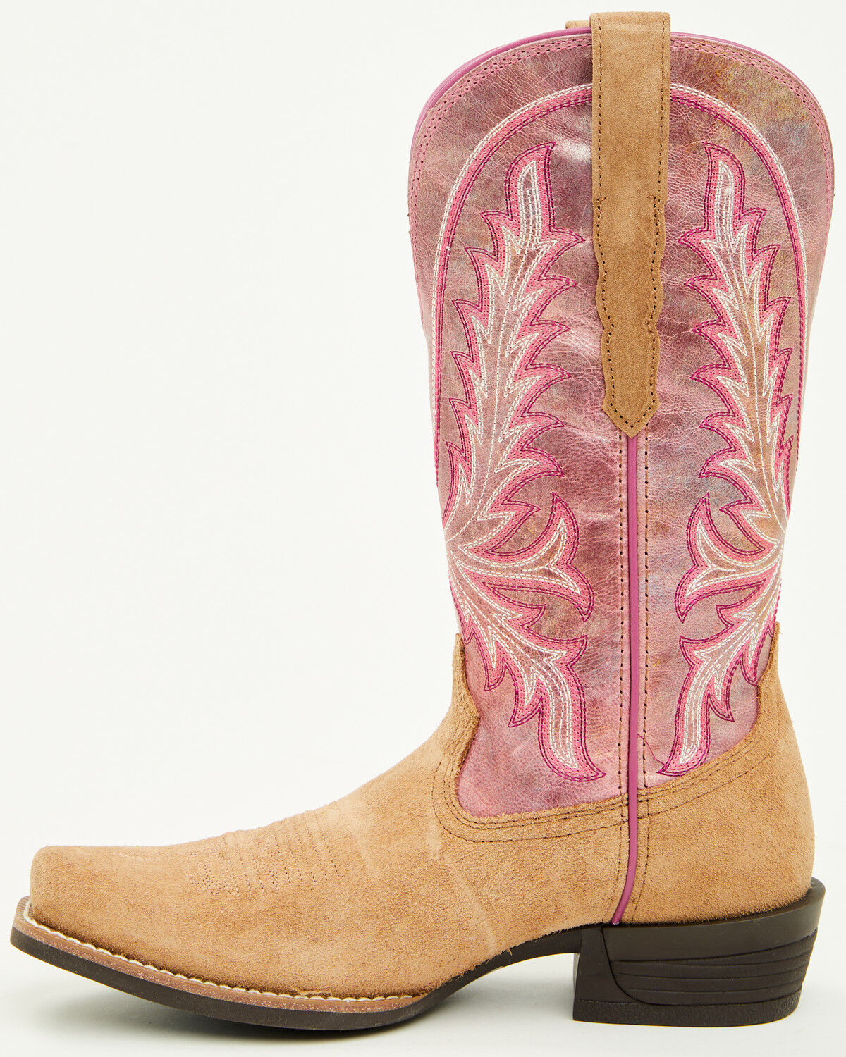 Image #3 - Ariat Women's Rock Creek Western Boots - Square Toe, Pink, hi-res