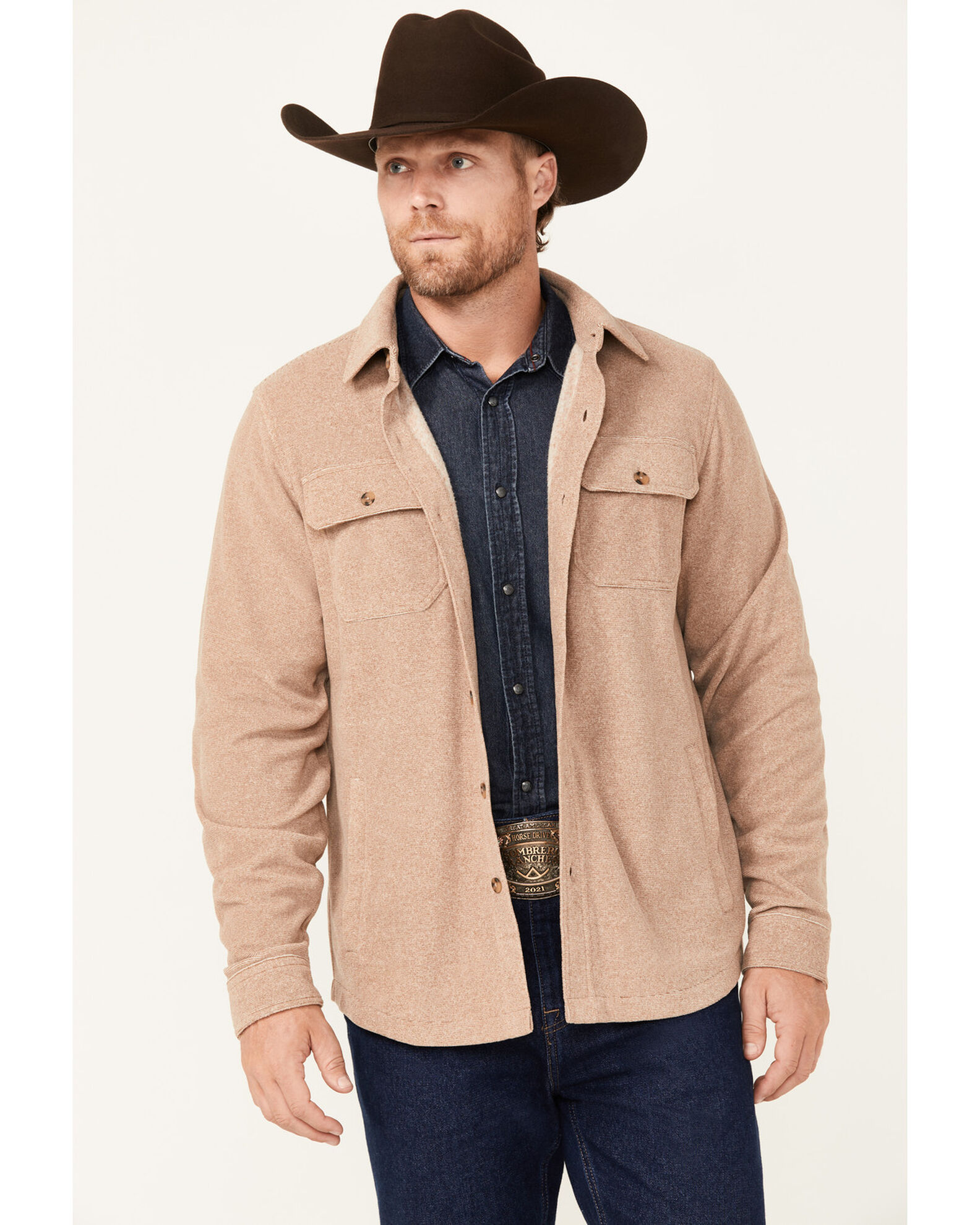 Cinch Men s Polar Fleece Long Sleeve Button Down Shirt Country