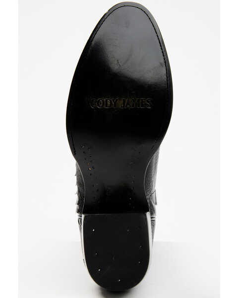 Image #7 - Cody James Men's Exotic Ostrich Leg Western Boots - Medium Toe, Black, hi-res