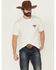 Image #2 - Ariat Men's Mexicali Steerhead Short Sleeve Graphic T-Shirt, White, hi-res