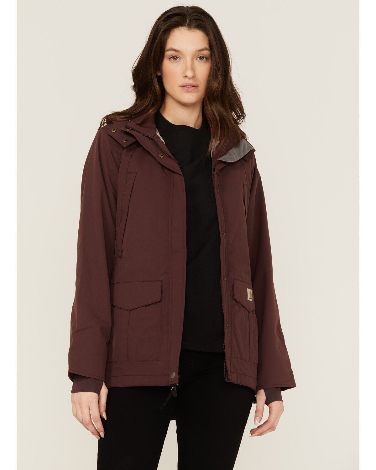 purple carhartt coat