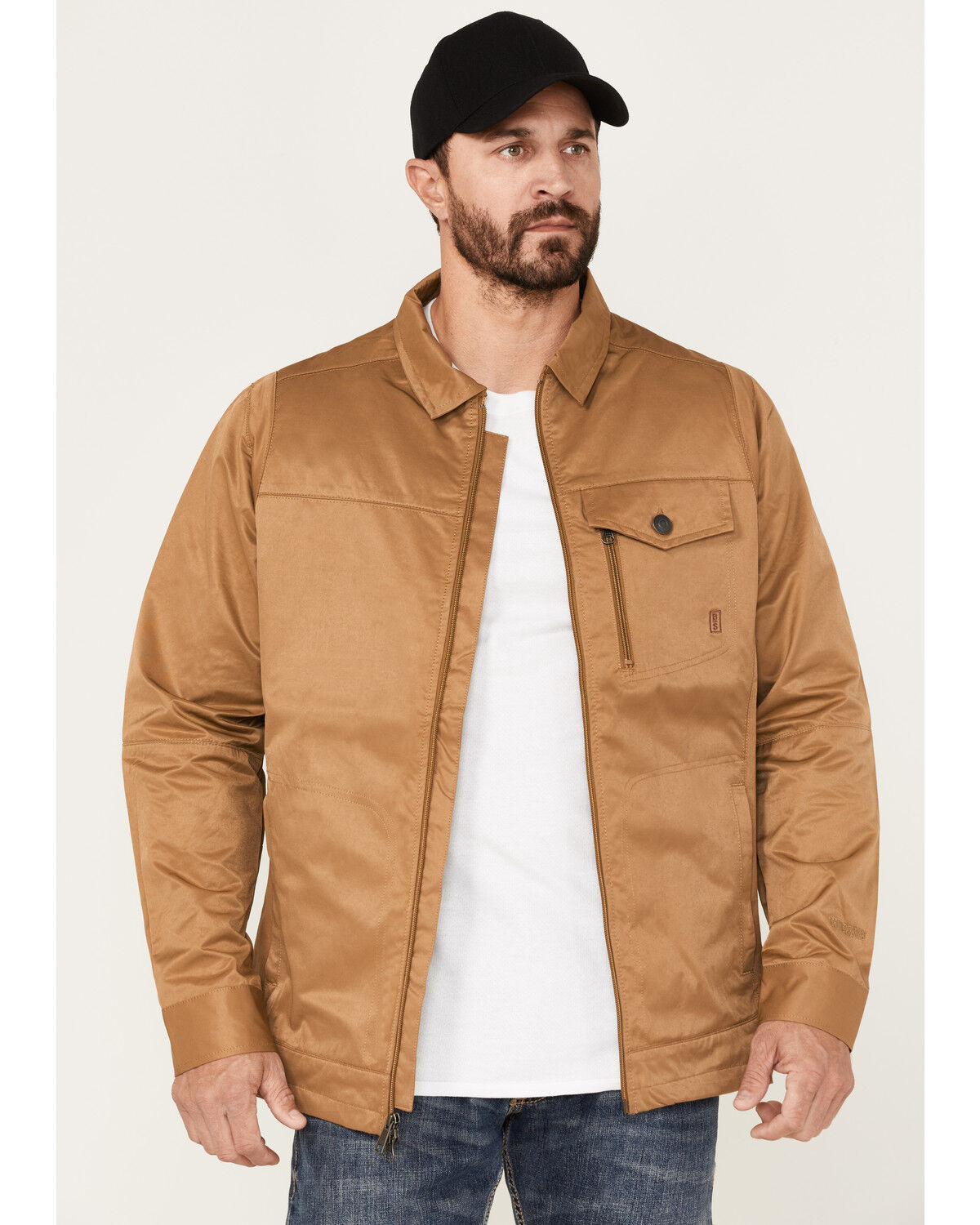Image #1 - Brothers and Sons Men's Badlands Trucker Jacket, Beige/khaki, hi-res