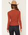 Image #4 - Shyanne Women's Textured Rib Knit Long Sleeve Top, Brown, hi-res