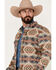 Image #2 - Pendleton Men's LA Pine All-Over Print Button Down Western Shirt  , Tan, hi-res