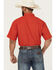 Image #4 - Ariat Men's VenTek Outbound Solid Short Sleeve Button-Down Western Shirt, Red, hi-res