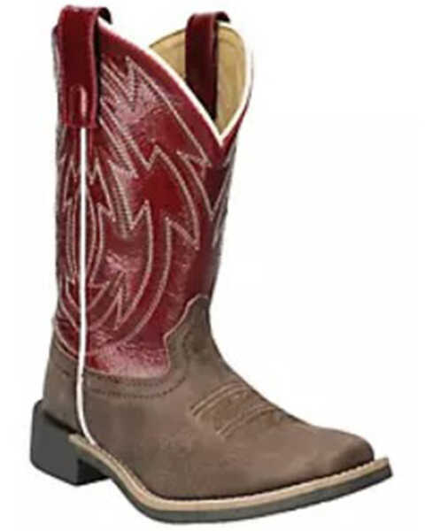 Smoky Mountain Boys' Nomad Western Boots - Broad Square Toe , Brown, hi-res