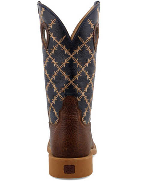 Image #3 - Twisted X Men's 12" Tech X Western Boot - Broad Square Toe, Brown, hi-res