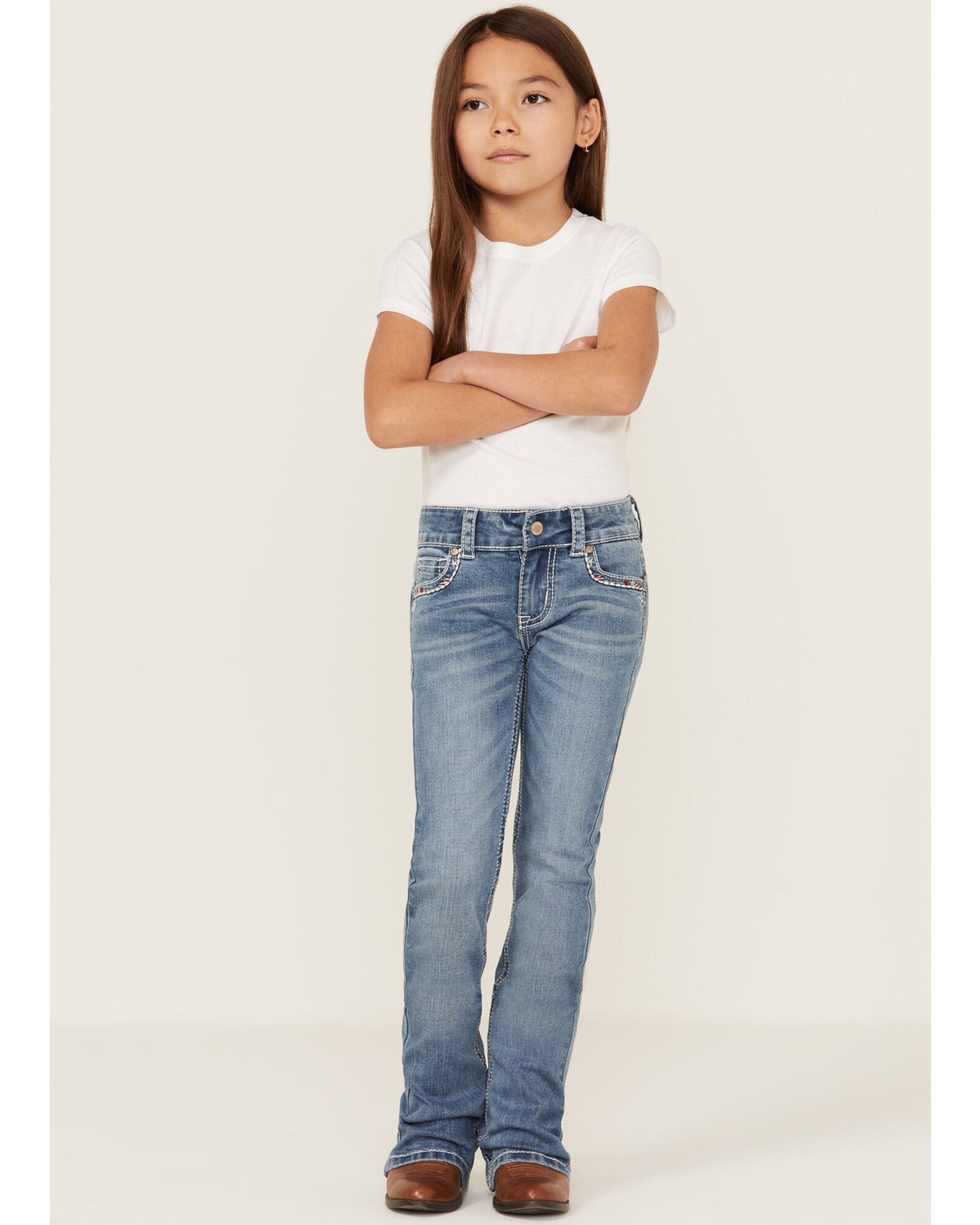Little girl bootcut jeans online