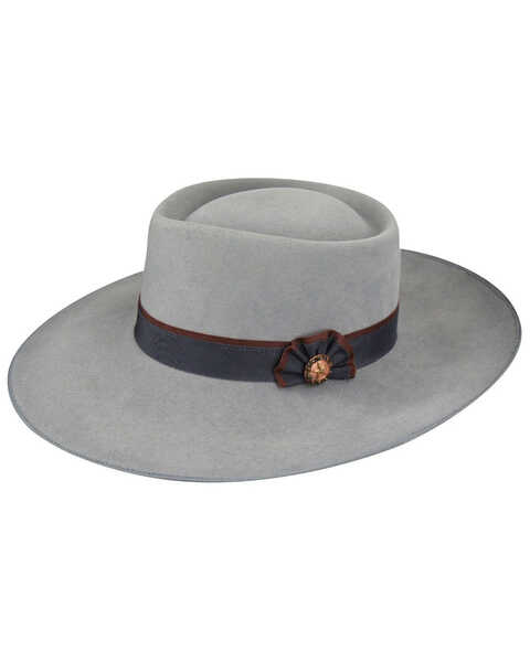 Bailey =Women's Renegate Cowpuncher Buckaroo Western Hat , Grey, hi-res