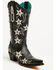 Image #1 - Corral Women's Star Overlay Studded Western Boots - Snip Toe, Black, hi-res