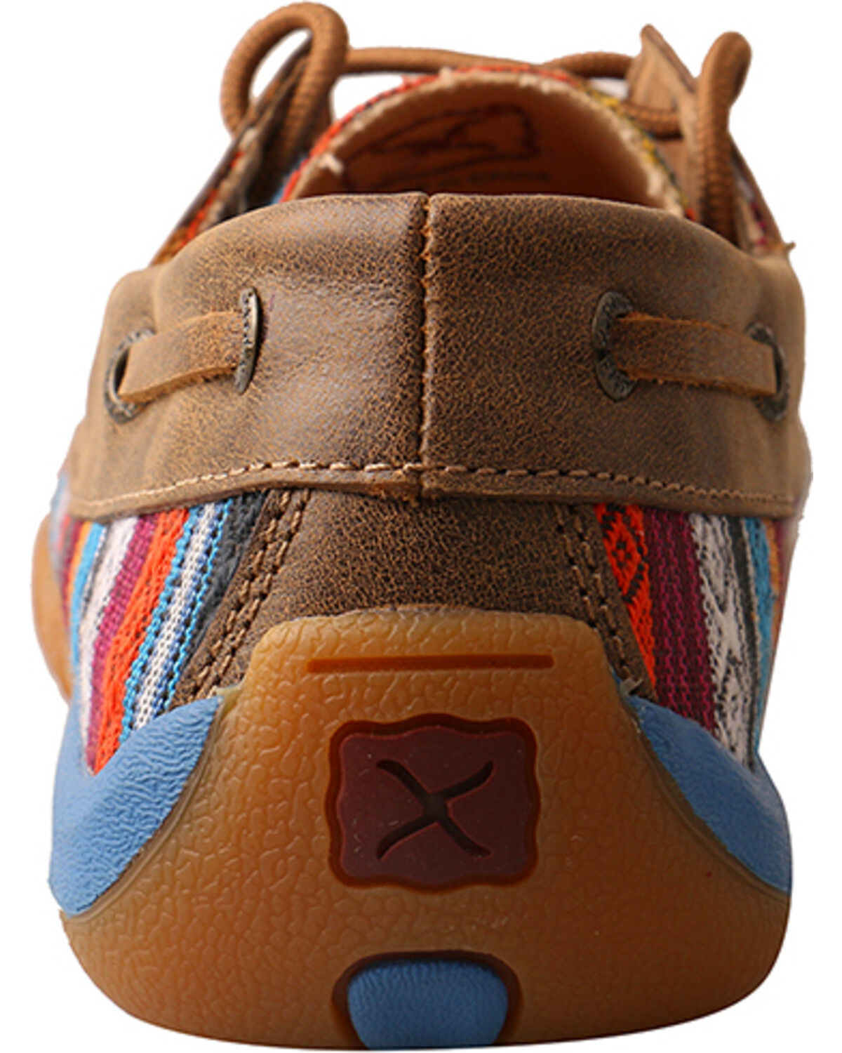 Image #6 - Twisted X Women's Boat Shoe Driving Mocs, Multi, hi-res