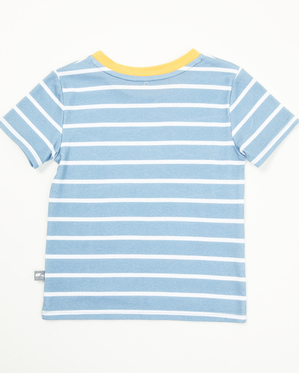 Image #3 - Rugged Bear Toddler Boys' Tractor Striped Short Sleeve T-Shirt, Blue, hi-res