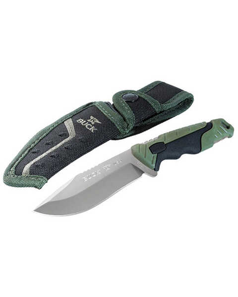 Buck Knives 658 Pursuit Fixed Blade Knife, Olive, hi-res