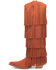 Image #3 - Dingo Women's Wild Child Suede Fringe Tall Western Boots - Snip Toe, Rust Copper, hi-res