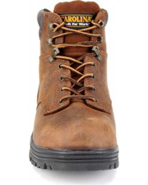 Image #4 - Carolina Men's Waterproof Work Boots - Round Toe, Brown, hi-res