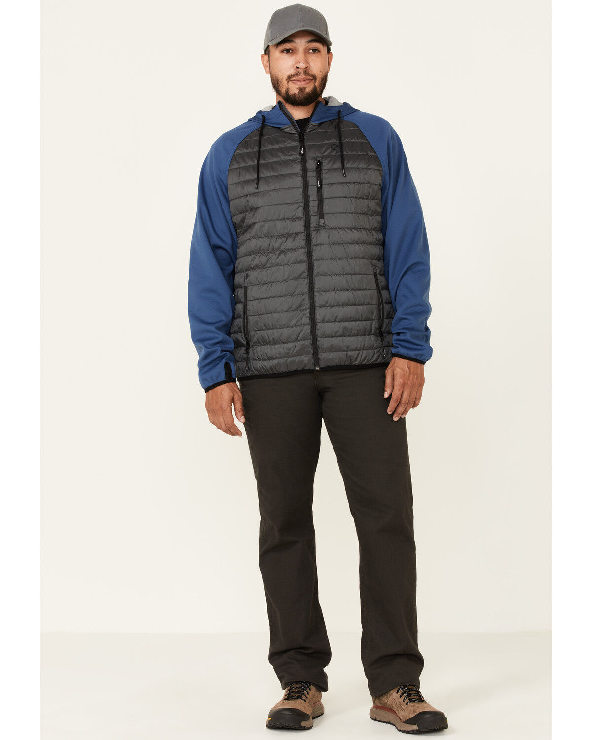 Image #2 - ATG by Wrangler Men's All-Terrain Outrider Zip-Front Hooded Jacket, Blue, hi-res