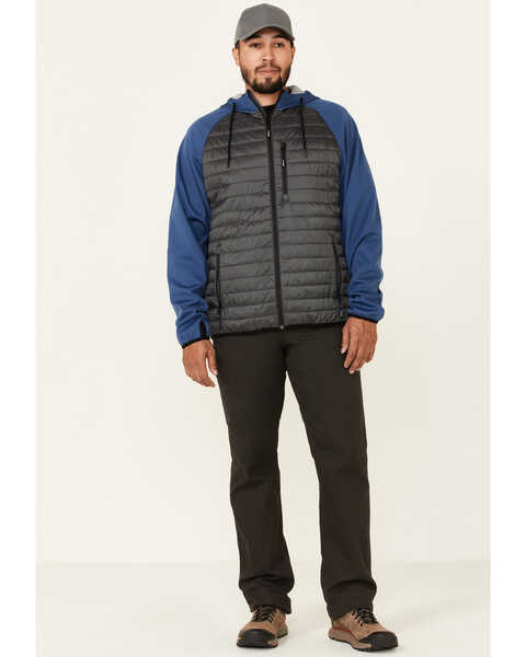 Image #2 - ATG by Wrangler Men's All-Terrain Outrider Zip-Front Hooded Jacket , Blue, hi-res