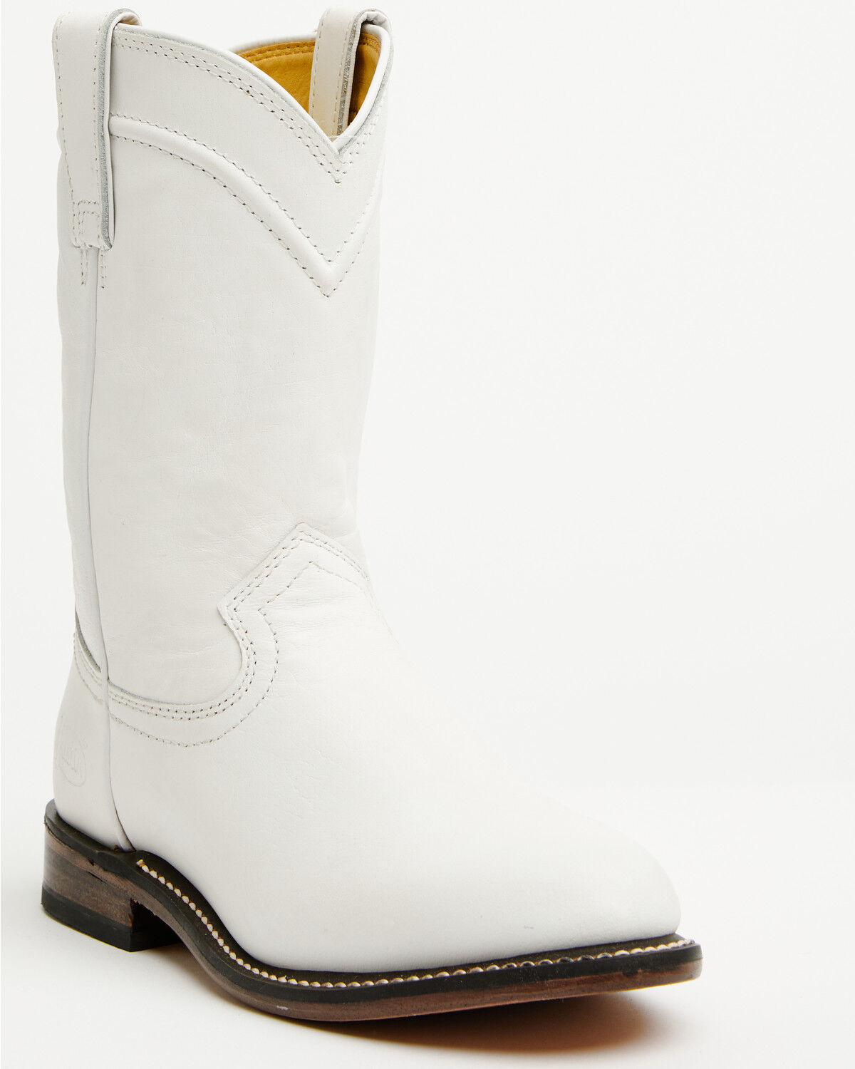 Image #1 - Justin Women's Holland Western Boots - Round Toe, White, hi-res