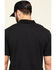 Hawx Men's Black Miller Pique Short Sleeve Work Polo Shirt - Big , Black, hi-res