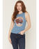 Image #4 - Idyllwind Women's Sweet Tea Sleeve Rib Knit Graphic Tank Top, Dark Teal, hi-res