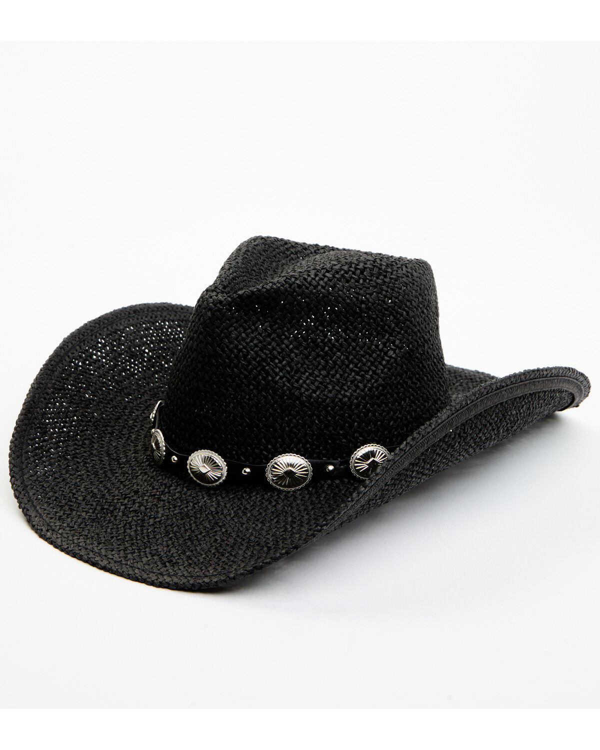 Image #1 - Idyllwind Women's Ride With Me Straw Cowboy Hat, Black, hi-res