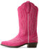 Image #2 - Ariat Girls' Casanova Suede Western Boots - Snip Toe, Pink, hi-res