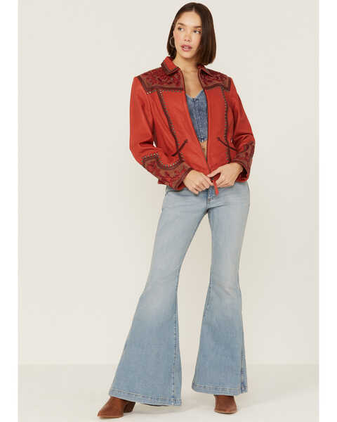 Image #4 - Double D Ranch Women's Sheridan Rodeo Jacket, Red, hi-res