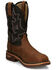 Image #1 - Justin Men's Resistor Western Work Boots - Composite Toe, Brown, hi-res