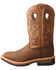 Twisted X Men's Lite Cowboy Western Work Boots - Wide Square Toe, Brown, hi-res