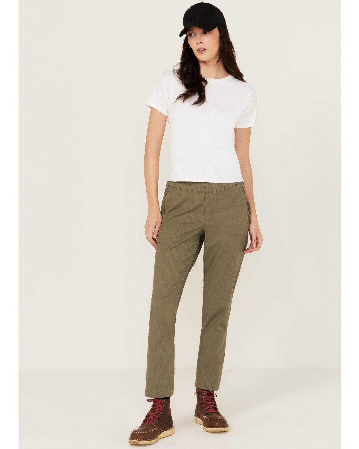 Carhartt Women's Force Relaxed Fit Ripstop Work Pants, Olive, hi-res