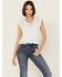 Image #1 - Revel Women's Sleeveless Crochet Tank Top, White, hi-res
