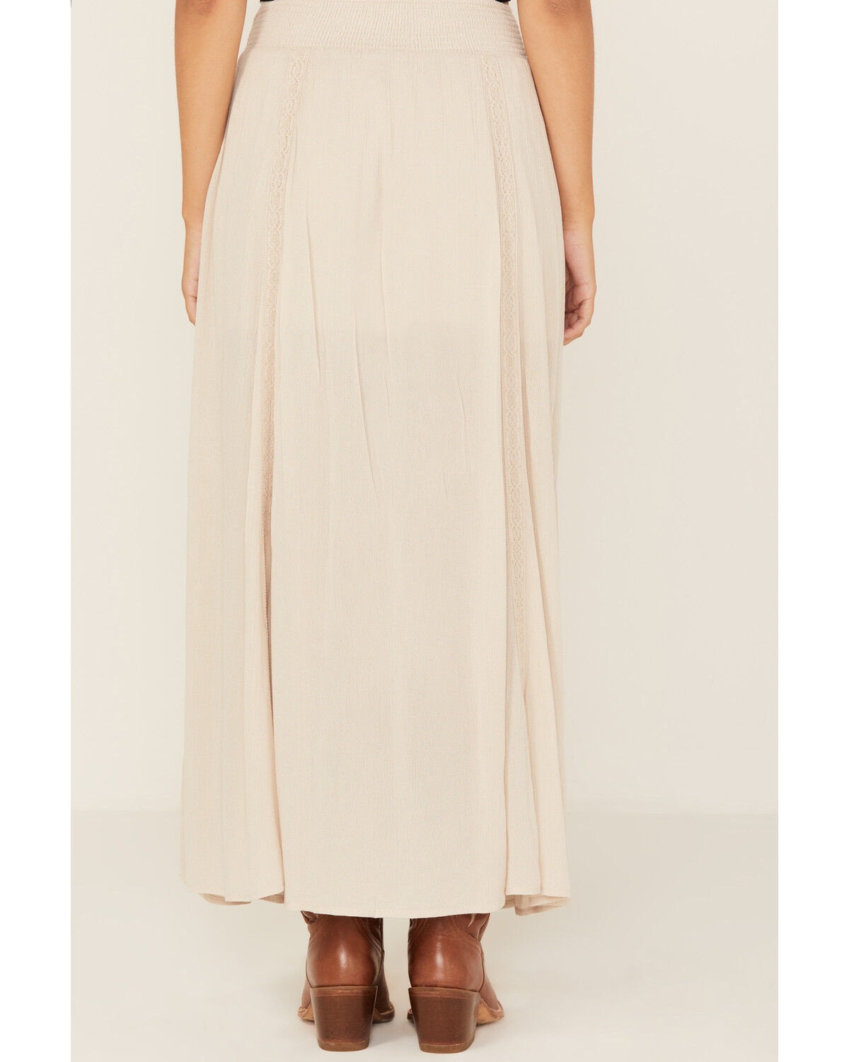 Image #4 - Shyanne Women's Lace Inset Maxi Skirt, Natural, hi-res