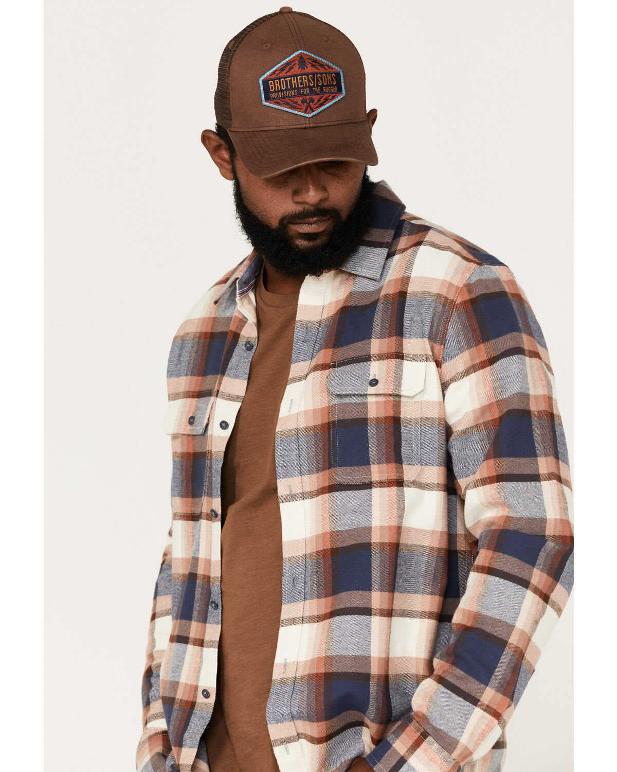 Image #2 - Flag & Anthem Men's Peters Plaid Print Long Sleeve Button Down Flannel Shirt, , hi-res