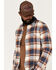 Image #2 - Flag & Anthem Men's Peters Plaid Print Long Sleeve Button Down Flannel Shirt, , hi-res